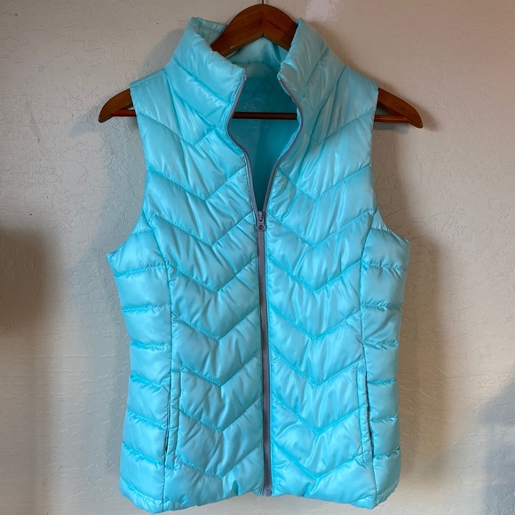 SO Jackets & Blazers - Aqua puffer vest